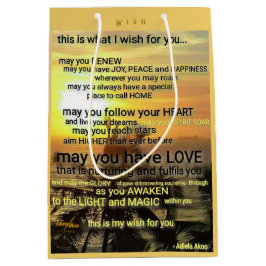 WISH Mittlere Geschenktasche von Poet Adiela Akoo Mittlere Geschenktüte