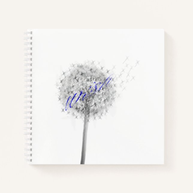 Wish Notebook Blue Notizbuch (Vorderseite)