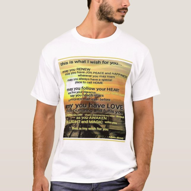 WISH T - Shirt von Poet Adiela Akoo (Vorderseite)