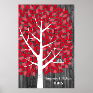 Wish Tree - 250 Leaf Guest Book Alternative Poster