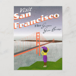 "Wish you aren here" Golden Gate Bridge Postkarte