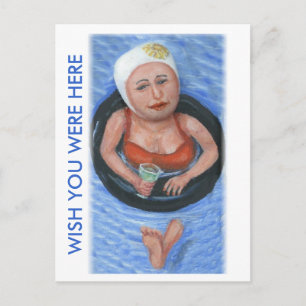 WISH YOU WERE HERE POSTKARTE