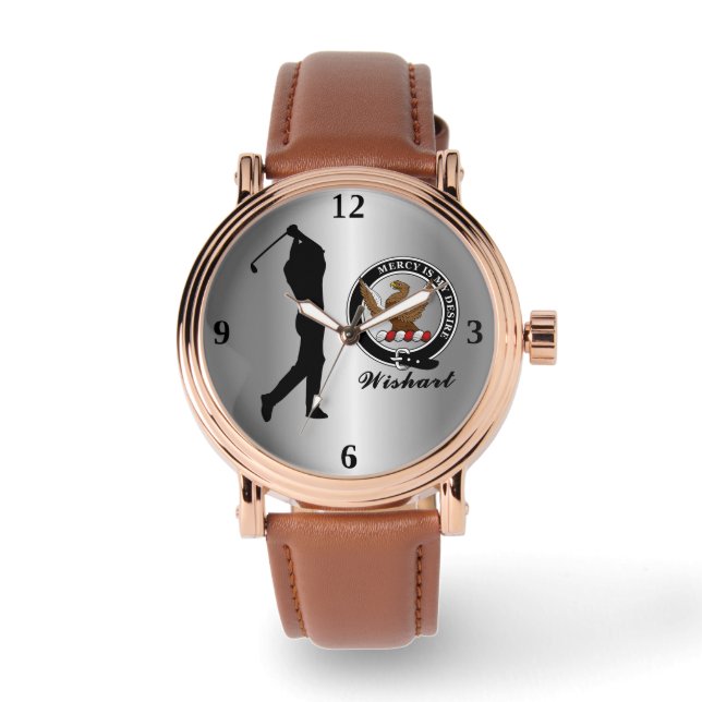 Wishart Clan Abzeichen (Seine) Armbanduhr (Vorderseite)