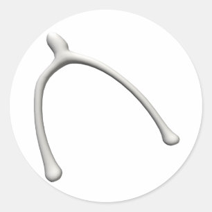 Wishbone Runder Aufkleber