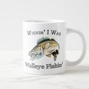 Wishin I war Hornhautfleck Fishin Jumbo-Tasse