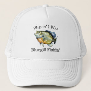 Wishin I war Sonnenfisch Fishin Truckerkappe