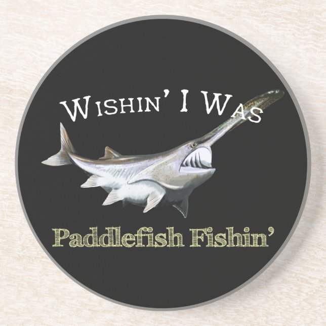 Wishin zu Paddlefish Fishin Getränkeuntersetzer