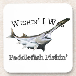 Wishin zum Paddlefish Fishin Getränkeuntersetzer