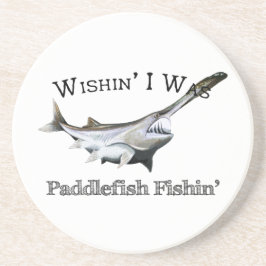 Wishin zum Paddlefish Fishin Getränkeuntersetzer
