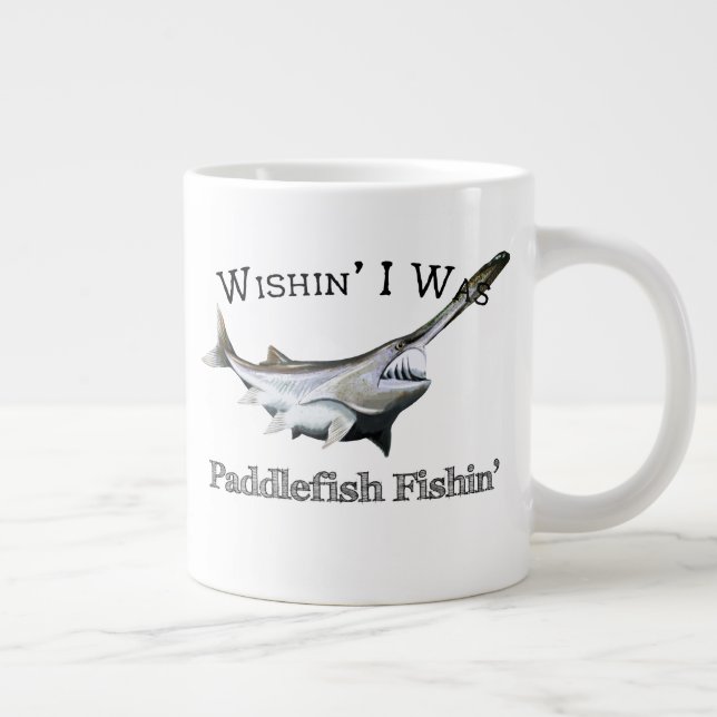 Wishin zum Paddlefish Fishin Jumbo-Tasse (Rechts)