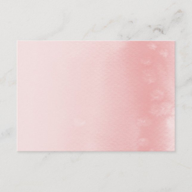WISHING GUCARD :: Obre wassercolor coral Begleitkarte (Vorderseite)