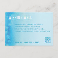 WISHING GUCARD :: ombre watercolor blue