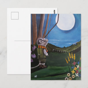 Wishing Upon The Moon Gemälde von Alfred Fox Postkarte