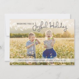 Wishing you a Joyful Holiday Feiertagskarte