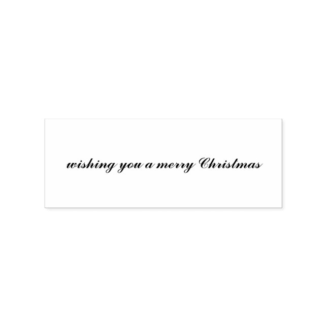 wishing you a merry Christmas Script Gummistempel (Stempel)