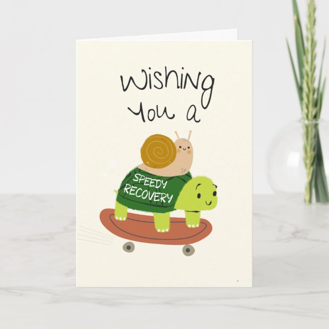 Wishing you a speedy recovery  karte (Vorderseite)