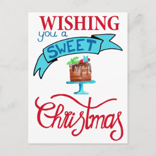 Wishing you a very sweet Christmas Postkarte