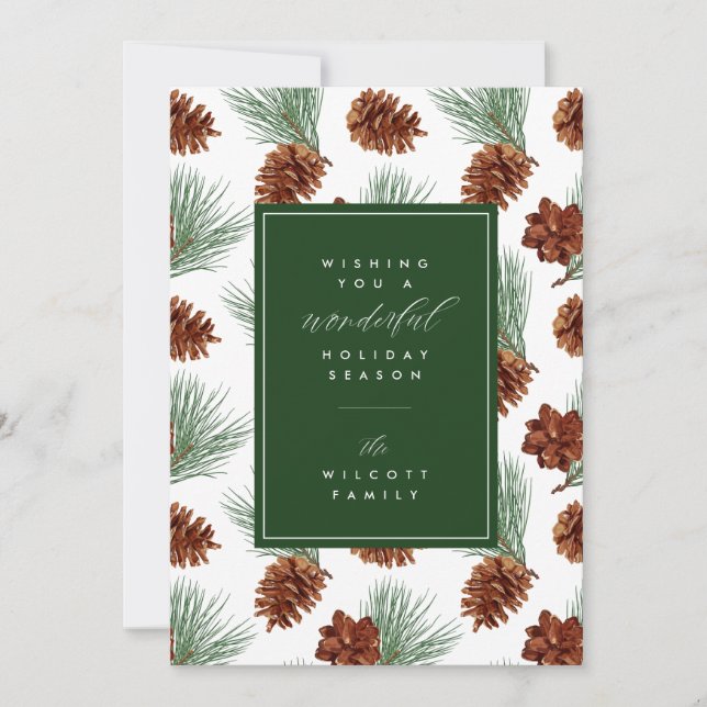 WISHING YOU A WONDERFUL HOLIDAY Add Your Foto (Vorderseite)