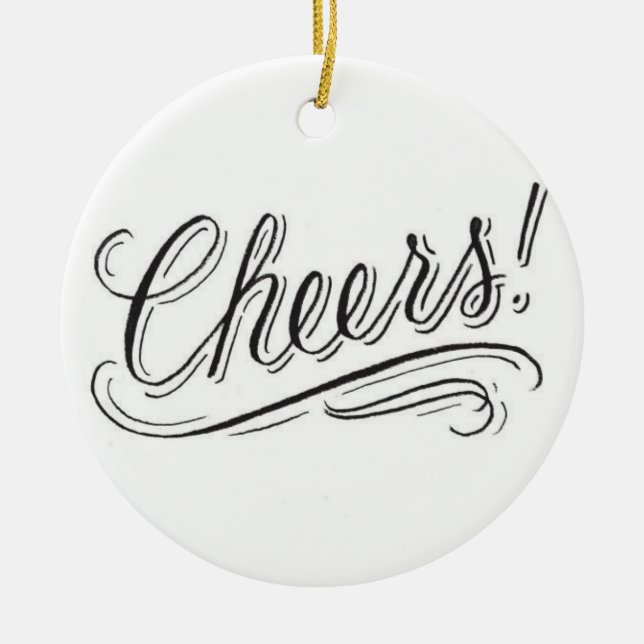 **WISHING YOU CHEER" BEI CHRISTMAS ORNAMENT (Vorne)