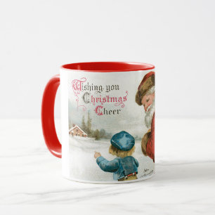 Wishing You Christmas Cheer von Ellen Clapsaddle Tasse