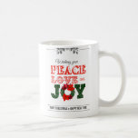 Wishing you peace love and Joy Tasse<br><div class="desc">Wishing you peace love and Joy</div>