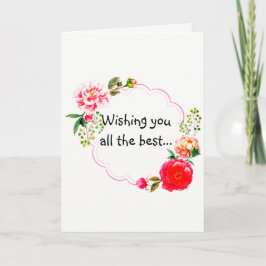 Wishing You the Best Get Well Card Karte
