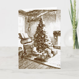 Wishing You The Best Wonderful Christmas Nostalgia Karte