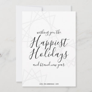 Wishing You The Happiest Holidays Feiertagskarte