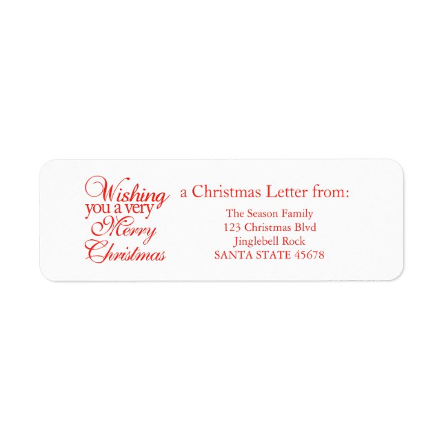 Wishing you very merry Christmas! (Vorne)