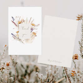 Wispy Botanical Baby Dusche Vielen Dank Dankeskarte