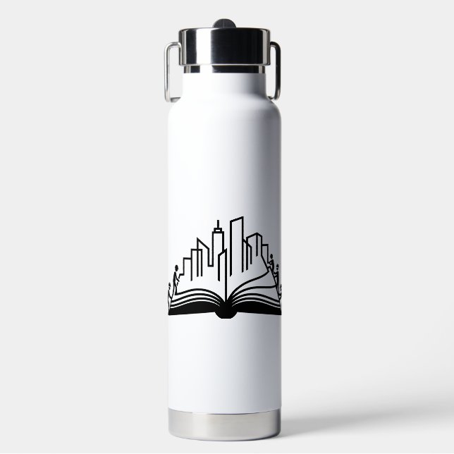 Wissen baut Städte Buch  Trinkflasche (Vorderseite)
