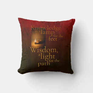 Wissen ist eine Lampe Kissen