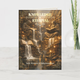 Wissen ist ewig – Wisdom Library Wasserfall Karte