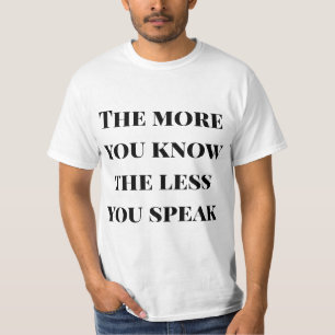 Wissen ist Macht – Weisheitszitat Herren T-Shirt