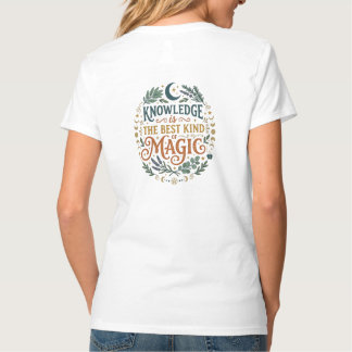 Wissen ist Magie Hexenakademisches Zitatbuch T-Shirt