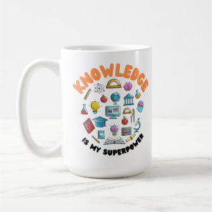 Wissen ist meine Supermacht Kaffeetasse