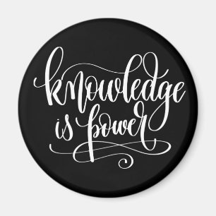 Wissen ist Power Magnet
