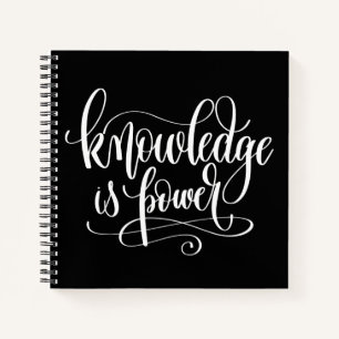 Wissen ist Power Notizbuch
