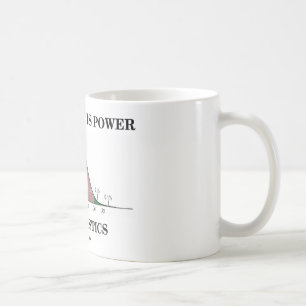 Wissen ist Power tut Statistiken (Notfall-Spaß) Tasse