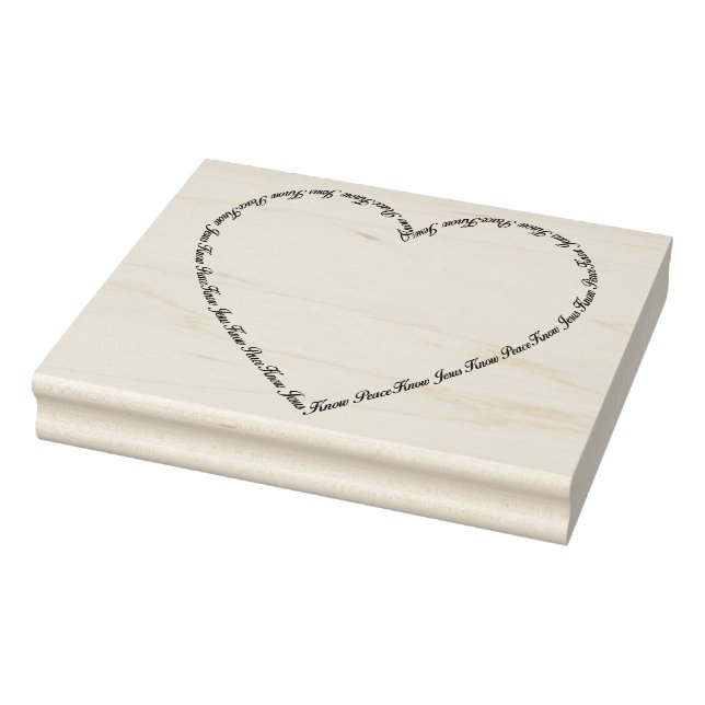 Wissen Jesus kennt den Friedens-Herzstück-Kunst-Br Gummistempel (Stempel)