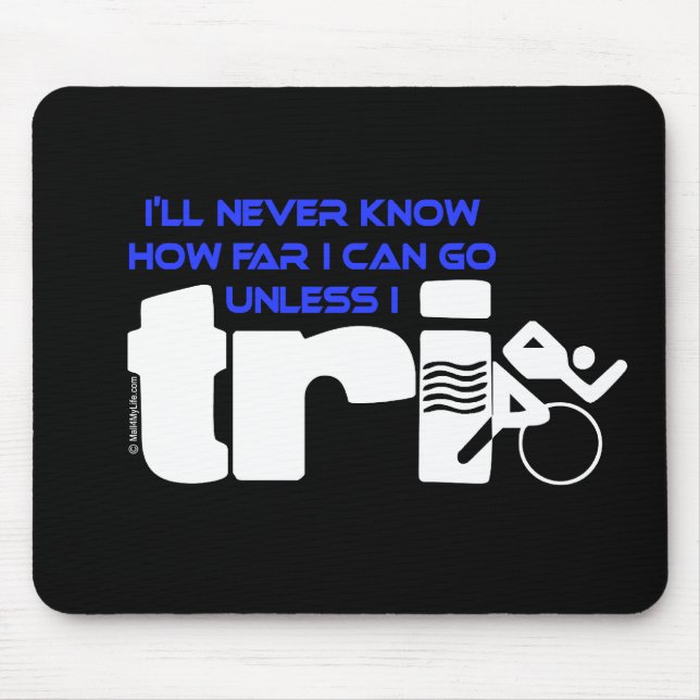 Wissen Sie nie es sei denn Tri I Mousepad (Vorne)