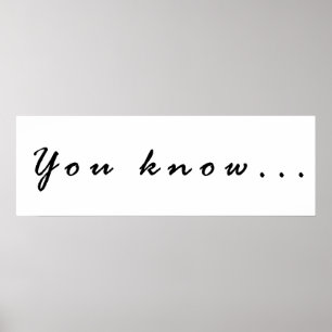 Wissen Sie... Poster