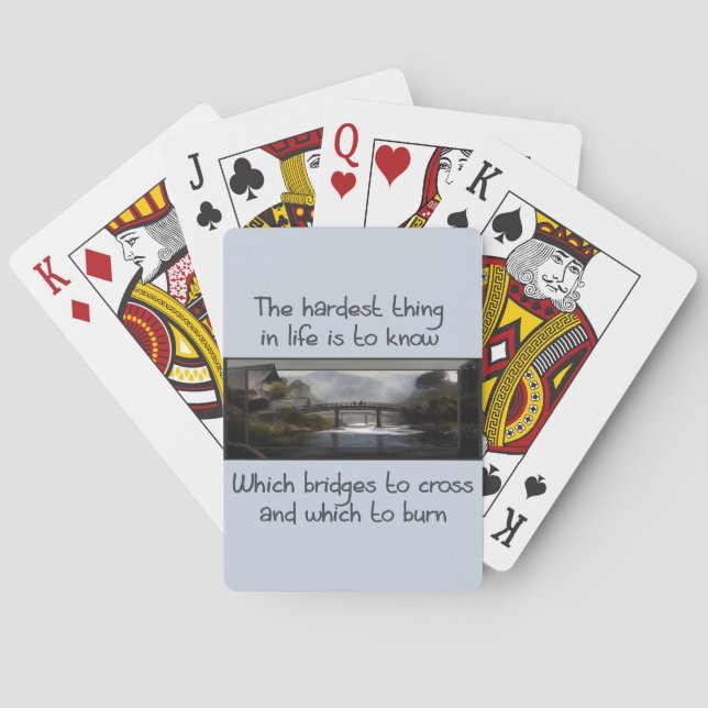 Wissen Sie, welche Brücke Spielkarten (Rückseite)