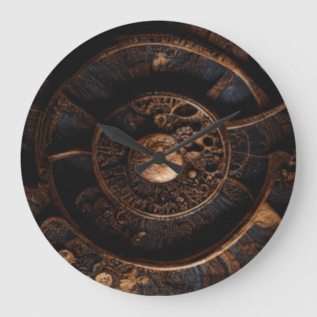 Wissen über Alte Wälder: Große Wanduhr (Vorderseite)