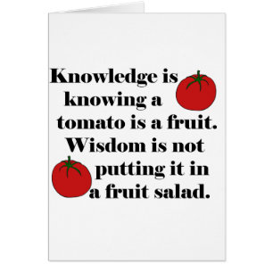 Wissen weiß, dass eine Tomate eine Frucht ist