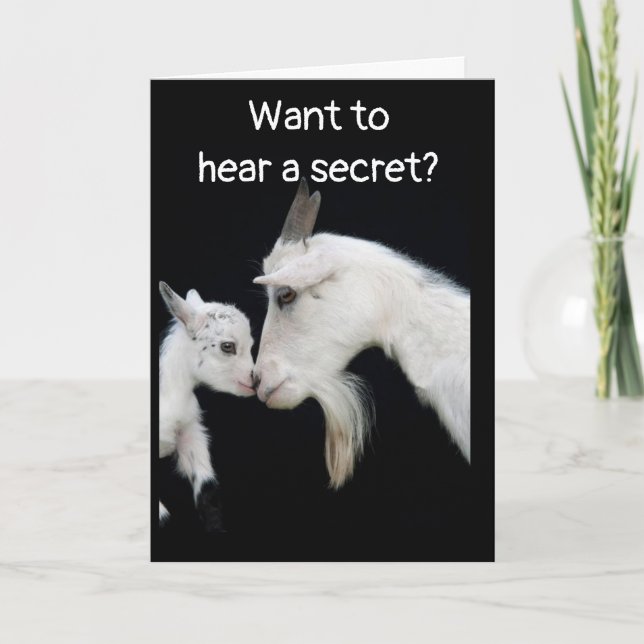 WISSEN, WIE "ALT" SIE "ABER" SIND, WERDEN SIE NICH KARTE (Vorderseite)