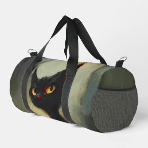 Wissende Schwarze Ninja-Katze Duffle Bag