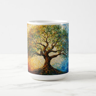 Wissensbaum - Ölgemälde Kaffeetasse