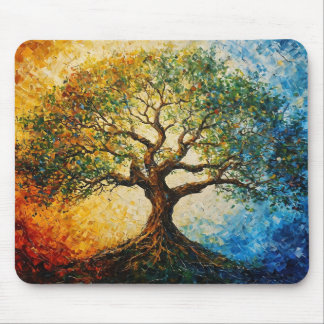 Wissensbaum - Ölgemälde Mousepad