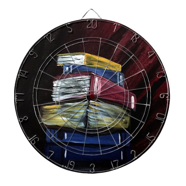 Wissensbücher Dartscheibe (vorne)
